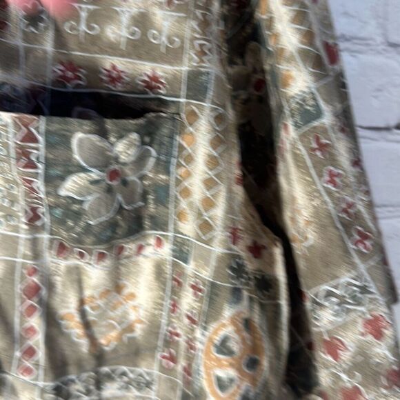 Tori Richard Shirt Mens XL 100% Cotton Lawn Hawaiian Short Sleeve Brown Green - Picture 5 of 9
